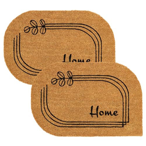 Astra natürliche Fußmatte Kokos - Kokosmatte 40x60cm 2er Set Home - rutschfeste Schmutzfangmatte - außen Fussmatte - Türmatte überdachter Außenbereich Astra natürliche Fußmatte Kokos - Kokosmatte 40x60cm 2er Set Home - rutschfeste Schmutzfangmatte - außen Fussmatte - Türmatte überdachter Außenbereich von Astra
