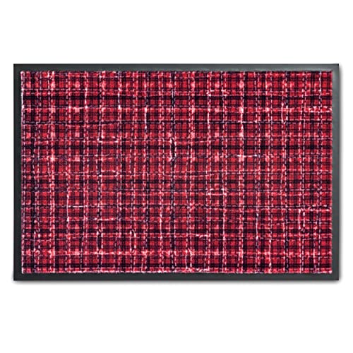 ASTRA rutschfeste Fußmatte innen Türvorleger - Pflegeleichte Schmutzfangmatte waschbar Fußabtreter Polyamid - Homelike Sauberlaufmatte 40x60 cm rot von ASTRA