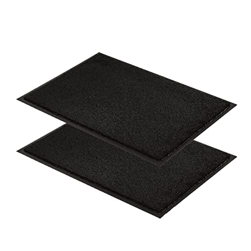Astra strapazierfähige Schmutzfangmatte – rutschfeste Türmatte – Fußmatte innen Sauberlaufmatte – Eingangsmatte - Vorleger anthrazit 60x80 cm 2er Set Astra strapazierfähige Schmutzfangmatte – rutschfeste Türmatte – Fußmatte innen Sauberlaufmatte – Eingangsmatte - Vorleger anthrazit 60x80 cm 2er Set von Astra
