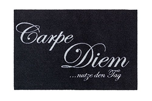 Astra Otto Golze Carpe Diem Türmatte 58 x 39 cm sauberlauf schwarz von ASTRA