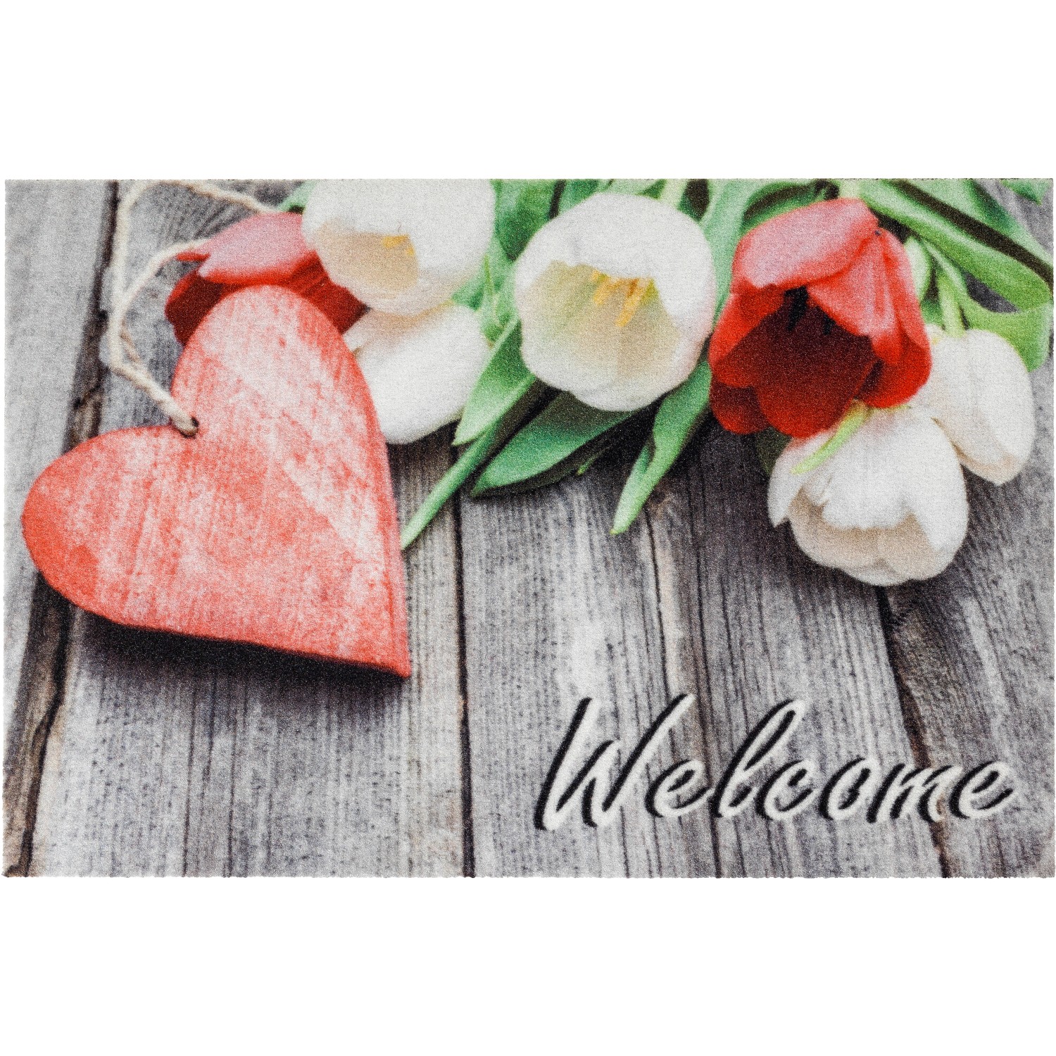 Astra Sauberlaufmatte Deco Print 40 x 60 cm Herz rot Astra Sauberlaufmatte Deco Print 40 x 60 cm Herz rot von ASTRA