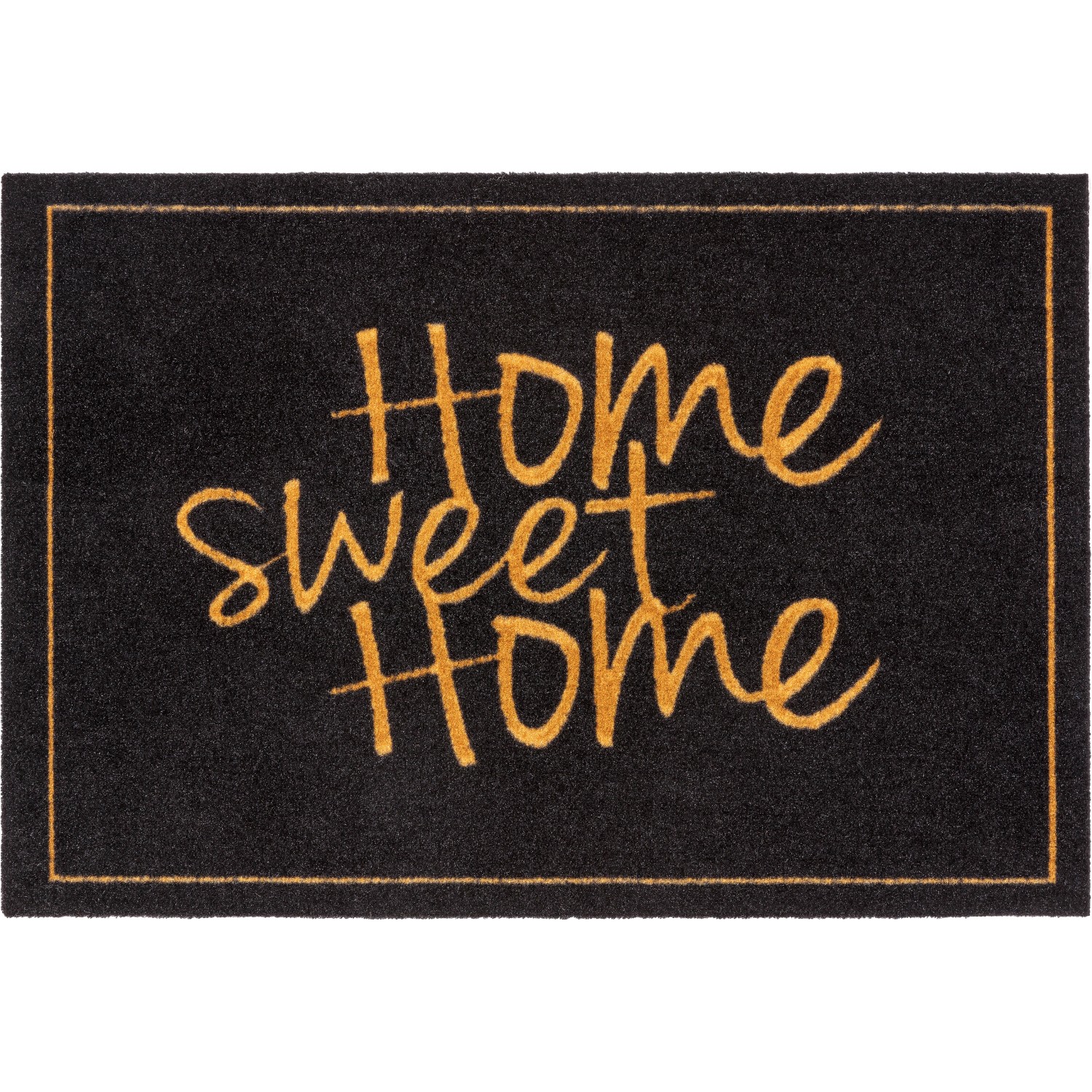 Astra Sauberlaufmatte Homelike 40 x 60 cm Home sweet Home schwarz-gold von ASTRA