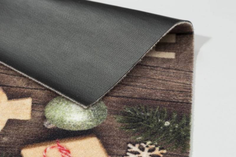 ASTRA Fußmatte Astra Weihnachts - Fussmatte 40x60cm 959 Holz Girlande Deko rot von ASTRA