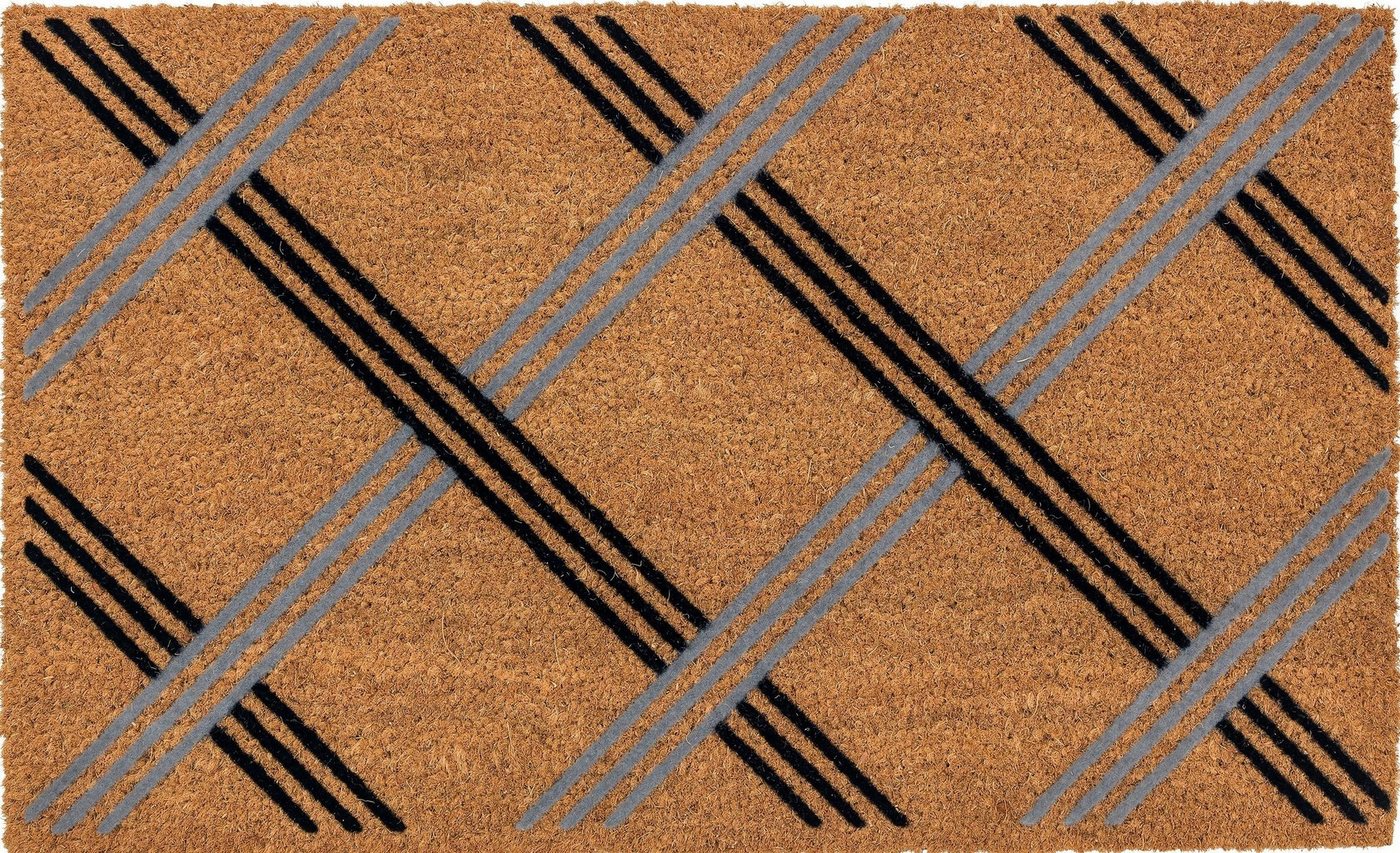 Fußmatte Coco Karo, ASTRA, rechteckig, Höhe: 14 mm, Schmutzfangmatte, Kokosmatte von ASTRA
