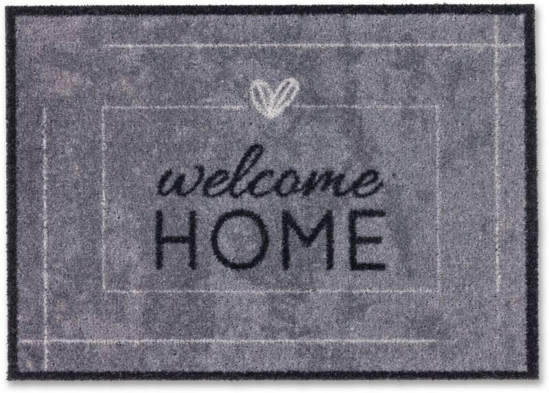 ASTRA Fußmatte Deco Brush 1630, rechteckig, Höhe: 7 mm, Schmutzfangmatte, mit Spruch, In -und Outdoor geeignet von ASTRA