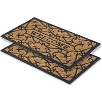 Fußmatte außen 2er Set 45 x 75 cm rutschfest aus Kokos und Gummi Fußmatte außen 2er Set 45 x 75 cm rutschfest aus Kokos und Gummi von ASTRA