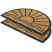 Fußmatte außen halbrund 2er Set 45x75 cm aus Kokos und Gummi Fußmatte außen halbrund 2er Set 45x75 cm aus Kokos und Gummi von ASTRA