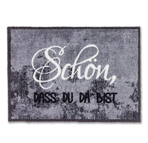 Fußmatte innen rutschfest - Beton grau 50x70 cm - Schmutzfangmatte waschbar und pflegeleicht - Felicido Sauberlaufmatte Eingang, Flur, Haustür von Astra