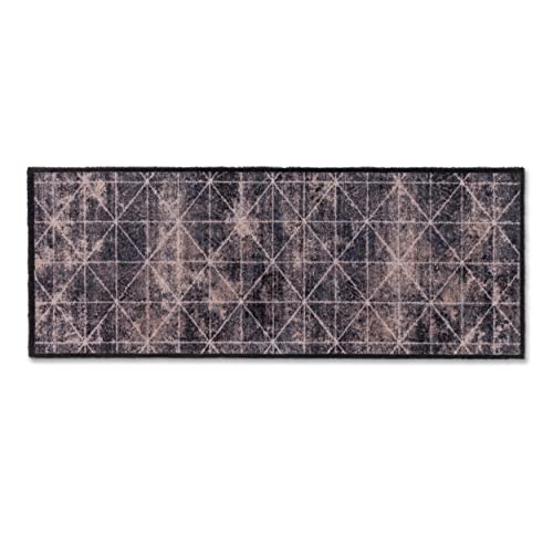 ASTRA Fußmatte innen rutschfest - Grunge Taupe 50x130 cm - Schmutzfangmatte waschbar und pflegeleicht - Felicido Sauberlaufmatte Eingang, Flur, Haustür von ASTRA