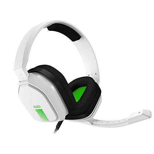 ASTRO Gaming A10 Gaming-Headset mit Kabel, Leicht & Robust, ASTRO Audio, Dolby ATMOS, 3,5mm Anschluss, Xbox Series X|S, Xbox One, PS5, PS4, Nintendo Switch, PC, Mac, Smartphone - Weiß/Grün von ASTRO Gaming