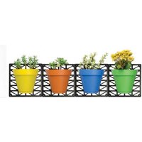 4-Töpfe-Set mit Wandhalterung 4-Töpfe-Set mit Wandhalterung von ASTUCEO