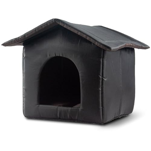 ASTVDFQK Katzenbett for Alle Jahreszeiten Mit Abnehmbarem Design, Wasserdichtes Katzenhaus Outdoor for Draußen, Wildkatzenhaus for Draußen(S) von ASTVDFQK