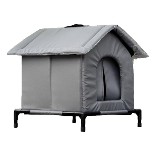 ASTVDFQK Katzenhaus Outdoor Im Winter Mit Tür Und Weicher Matte, Erhöhter Bodenstütze, Katzenhaus for Den Außen- Und Innenbereich(S) von ASTVDFQK