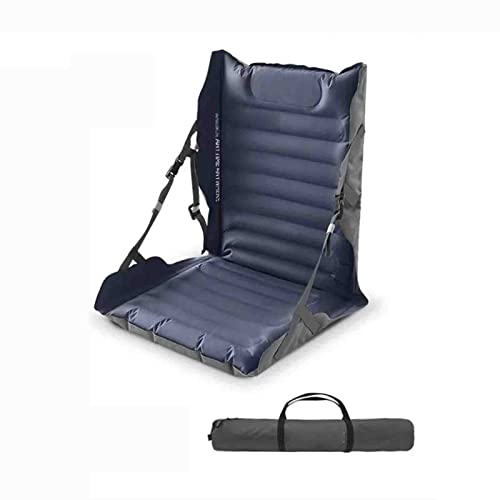 Aufblasbares Z-Kissen Outdoor Tragbares Kissen Klappstuhl Kissen Strand Angeln Stuhl Rückenlehne Camping Liegestuhl (Blue) von ASUMUI
