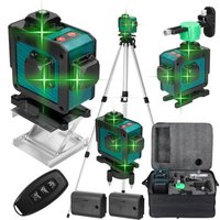 Asupermall - 4D-Laser-Nivelliergerät mit 16 Linien, automatischer Nivellierung, Fernbedienung und komplettem Zubehör – Genauigkeit und Stabilität für von ASUPERMALL