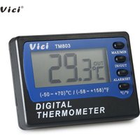 Asupermall - Vici Mini-Digital-LCD-Thermometer, Temperaturmesser, Celsius-Fahrenheit-Grad-Eingang, Kühlschrank-Gefrierschrank-Thermometer mit Sonde, von ASUPERMALL