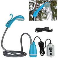 Tragbare Campingdusche, Outdoor-Camping-Duschpumpe, wiederaufladbarer Duschkopf für Camping-Wandern von ASUPERMALL
