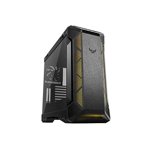 ASUS TUF GT501 Gaming Gehäuse (bis zu E-ATX, 120mm RGB-Lüfter, 140mm PWM-Lüfter, USB 3.1 Gen 1) schwarz von ASUS