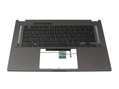 ASUS 90NR0AP2-R32GE0 Original Tastatur inkl. Topcase DE (deutsch) schwarz/schwarz mit Backlight für ROG Flow X16 GV601RW, GV601RM von ASUS