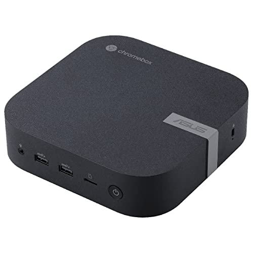 ASUS CHROMEBOX5-S5007UN Mini Desktop PC (Intel Core i5-1240P Prozessor, integrierte Intel Iris Xe Grafik, 8GB DDR4 Speicher, 128GB M.2 NVMe PCIe 3.0 SSD, WIFI 6E, Chrome OS) schwarz von ASUS