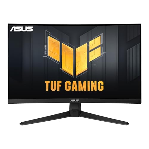 ASUS TUF Gaming VG24VQ1B - 24 Zoll Full HD Curved Monitor - 165 Hz, 1ms MPRT, FreeSync Premium - VA Panel, 16:9, 1920x1080, DisplayPort, HDMI, Schwarz von ASUS