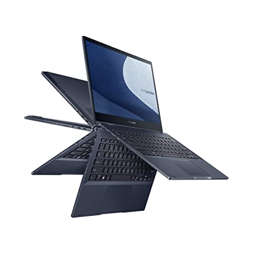 ASUS ExpertBook B5 Thin & Light Flip Business Laptop 13,3 Zoll FHD OLED, Intel Core i7-1165G7, 1TB SSD, 16GB RAM, Ganztage-Akku, Videokonferenz, NumberPad, Win 10 Pro, B5302FEA-XH75T von ASUS