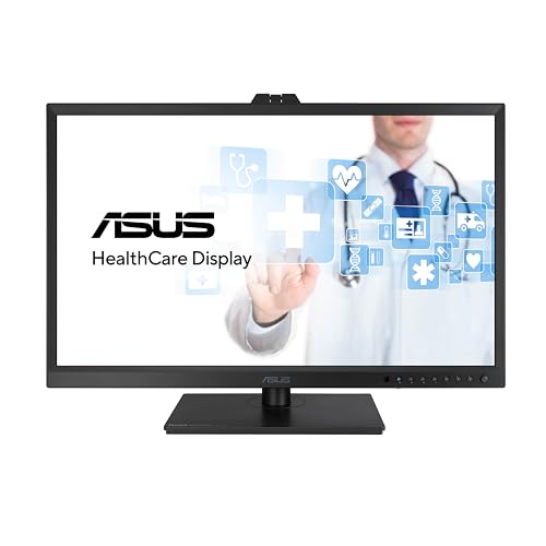 ASUS Healthcare OLED HA3281A - 32 Zoll 4K UHD Monitor - 16:9, 8MP 3840 x 2160 10-bit, AGLR, DICOM Zertifiziert, eingebautes Kolorimeter, Auto Kalibrierung, ergonomisch - DP 1.4, HDMI, USB-C mit 15W von ASUS