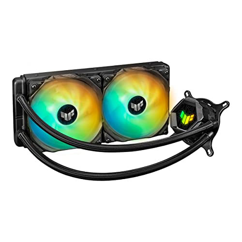 ASUS TUF Gaming LC 240 All-in-One CPU-Wasserkühlung (Aura Sync, zwei adressierbare 120mm-ARGB-Radiatorlüfter) ASUS TUF Gaming LC 240 All-in-One CPU-Wasserkühlung (Aura Sync, zwei adressierbare 120mm-ARGB-Radiatorlüfter) von ASUS