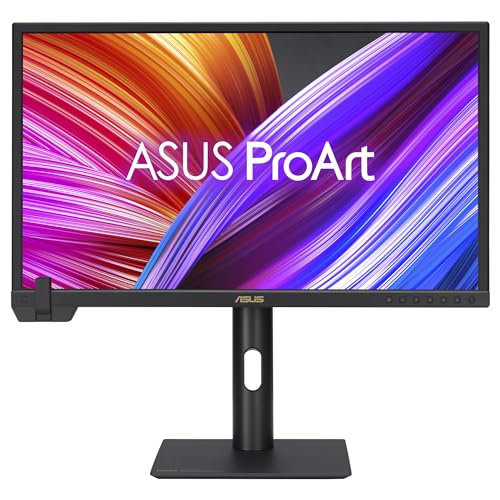 ASUS ProArt PA24US - 23,6 Zoll 4K UHD Professioneller Monitor - 16:9 IPS, 3840x2160 - ergonomisch, Pivot, Calman, HDR10, HLG, 10-bit, Kalibrierung - 12G SDI, DP, HDMI, 80W USB-C, USB-Hub, Speaker von ASUS