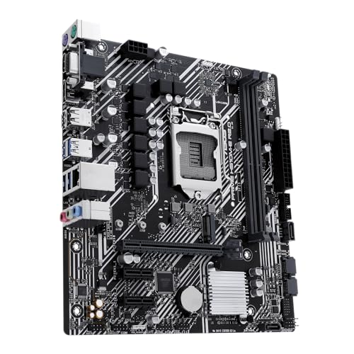 ASUS Prime H510M-E R2.0 Mainboard Sockel Intel LGA1200 (Intel H470 Chipsatz, mATX, DDR4, USB 3.2 Gen 1, M.2, 1Gb Ethernet, Aura Sync) von ASUS