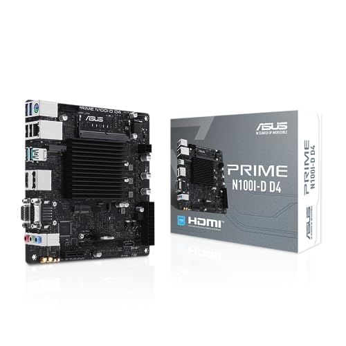 ASUS Prime N100I-D D4 Mainboard Intel N100 (Intel N100 Prozessor, PCIe 3.0, USB 3.2 Gen 2, M.2, DDR4) von ASUS