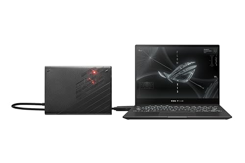 Asus ROG Flow X13 Gaming Convertible | 13,4" 4K 16:10 TOUCH Display | AMD Ryzen 9-6900HS | 32 GB RAM | 1TB SSD | Nvidia RTX 3050Ti | mit ROG XG Mobile | Windows 11 | QWERTZ Tastatur | Off Black von ASUS