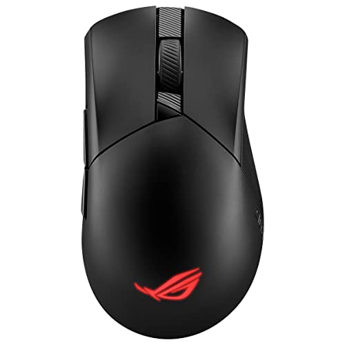 ASUS ROG Gladius III Wireless AimPoint RGB Gaming Maus (optischer ROG AimPoint-Sensor, 36.000 DPI, 650 IPS, ROG Micro Switches, ergonomisch, 2,4-GHz, Bluetooth®, USB, schwarz) von ASUS