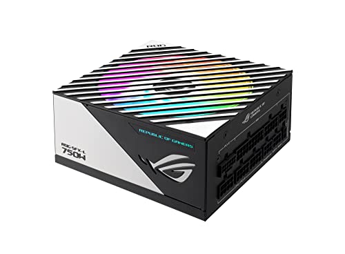 ASUS ROG Loki SFX-L 750W Platinum (Vollmodulares Netzteil, 80+, Lambda A Zertifiziert, 120mm PWM ARGB Lüfter, Aura Sync, ATX 3.0 kompatibel, PCIe 5.0 bereit) von ASUS