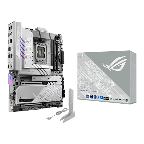 ASUS ROG Maximus Z890 APEX Gaming Mainboard Sockel Intel LGA 1851 (ATX, Advanced AI, DDR5, WiFi 7, 3X PCIe 5.0 M.2, Q-Release, 2X Thunderbolt 4, DIMM Flex) von ASUS