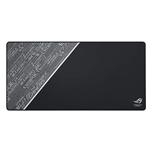 ASUS ROG Sheath schwarzes Mauspad | extra große Gaming-Oberfläche Mauspad | Pixel präzise Tracking | Anti-Fray-genähte Kanten und rutschfeste Gummiunterseite (89,9 x 43,9 cm) von ASUS