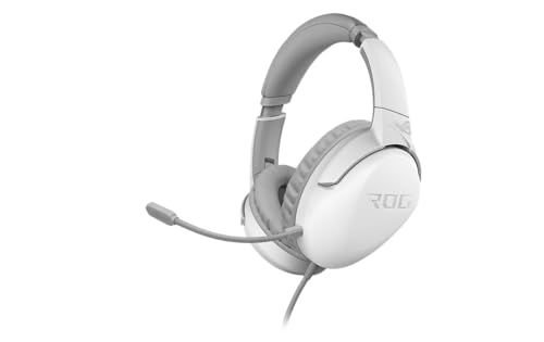 ASUS ROG Strix Go Core Moonlight White Gaming Headset (kabelgebunden, 3,5mm-Klinkenstecker, leichtgewichtig, PC, Konsole, Smartphones) weiß von ASUS