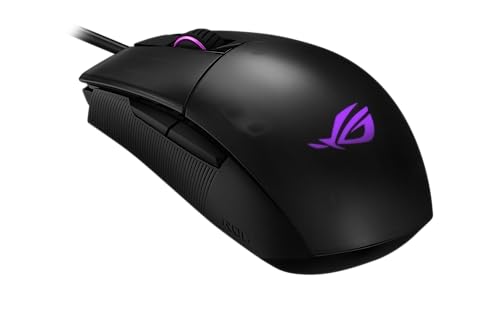 ASUS ROG Strix Impact II ergonomische Gaming-Maus (beidhändig, 6200 DPI, leichtes Design, Aura Sync RGB Beleuchtung) schwarz von ASUS