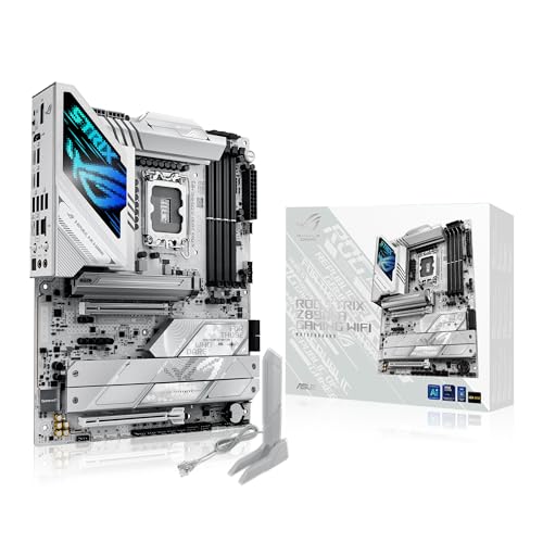 ASUS ROG Strix Z890-A Gaming WiFi Mainboard Sockel Intel LGA 1851 (ATX, Advanced AI, DDR5, WiFi 7, 5X M.2, PCIe 5.0, 2X Thunderbolt 4, Q-Release, DIMM Flex) von ASUS