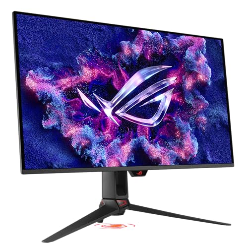 ASUS ROG Swift OLED PG32UCDMR 32 Zoll 4K UHD Gaming Monitor (240 Hz, 0.03ms GtG, G-Sync, FreeSync, AdaptiveSync, 10-bit, DisplayHDR 400, 16:9, 3840x2160, DP 2.1, HDMI 2.1, 90W USB-C, USB-Hub) von ASUS