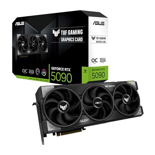 ASUS TUF Gaming GeForce RTX ™ 5090 32GB GDDR7 OC Edition Gaming Grafikkarte (PCIe® 5.0, HDMI®/DP 2.1, 3.6-Slot, Komponenten in Militärqualität, schützende PCB-Beschichtung, Axial-Tech-Lüfter, von ASUS