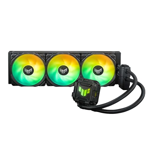 ASUS TUF Gaming LC II 360 ARGB All-in-One-Flüssig-CPU-Kühler (Aura Sync Beleuchtung, 3x TUF Gaming 120mm ARGB-Radiatorlüfter, schwarz) von ASUS
