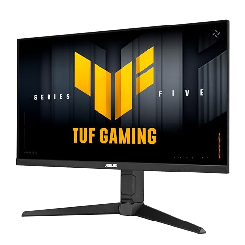 ASUS TUF Gaming VG279QM5LA 27 Zoll Full HD Monitor (240 Hz, 0.3ms GtG, G-Sync, FreeSync, Adaptive Sync, ELMB, GameFast Input, HDR10, Fast-IPS Panel, 16:9, 1920x1080, DP, HDMI, ergono., Speaker) von ASUS