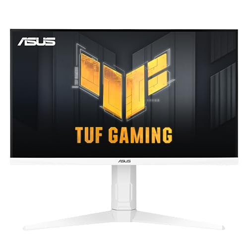 ASUS TUF Gaming VG27AQML1A-W - 27 Zoll WQHD Monitor - 260 Hz, 1ms GtG, G-Sync, FreeSync, Adaptive Sync, ELMB, DisplayHDR 400 - Fast-IPS Panel, 16:9, 2560x1440, USB-Hub, DP, HDMI, Ergo., Speaker, Weiß von ASUS