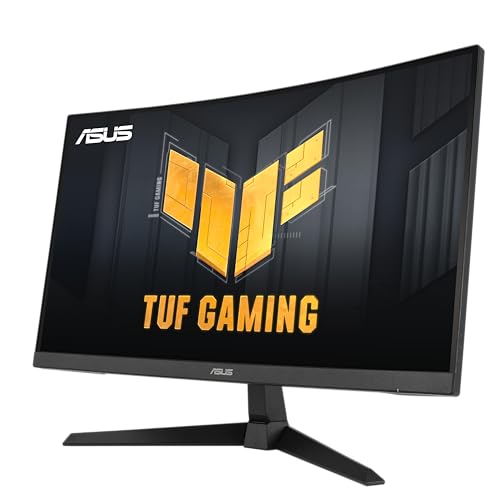 ASUS TUF Gaming VG27WQ3B - 27 Zoll WQHD Curved Monitor - 180 Hz, 1ms GtG, FreeSync, AdaptiveSync, HDR 10 - Fast-VA Panel, 16:9, 2560x1440, DisplayPort, HDMI, Speaker von ASUS