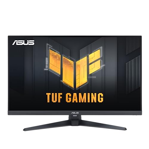 ASUS TUF Gaming VG328QA1A - 31,5 Zoll Full HD Monitor - 170 Hz, 1ms MPRT, FreeSync Premium, GameFast Input, ELMB Sync - VA Panel, 16:9, 1920x1080, DisplayPort, HDMI, Speaker, Schwarz von ASUS