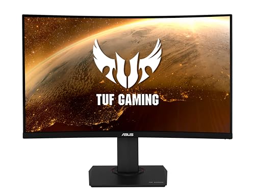 ASUS TUF Gaming VG32VQR - 31,5 Zoll WQHD Curved Monitor - 165 Hz, 1ms MPRT, FreeSync Premium, DisplayHDR 400 - VA Panel, 16:9, 2560x1440, DisplayPort, HDMI, ergonomisch von ASUS