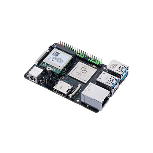 ASUS Tinker Board 2 Single-Board-Computer (6-Kern RK3399 System on a Chip (SoC), Arm Mali-T860 GPU, Dual-Display-Unterstützung, 3x USB 3.2 Gen 1 Typ-A, 1x USB 3.2 Gen 1 Typ-C) von ASUS