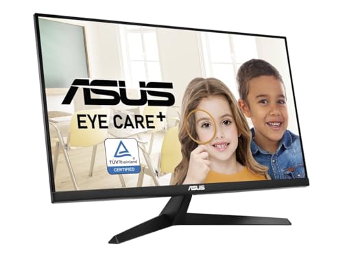 ASUS VY27UQ 27 Zoll Eye Care Monitor ((4K (3840 x 2160), IPS, HDR-10, Adaptive Sync, Eye Care Plus Technologie, Blaulichtfilter, Flicker Free, antibakterielle Behandlung) von ASUS