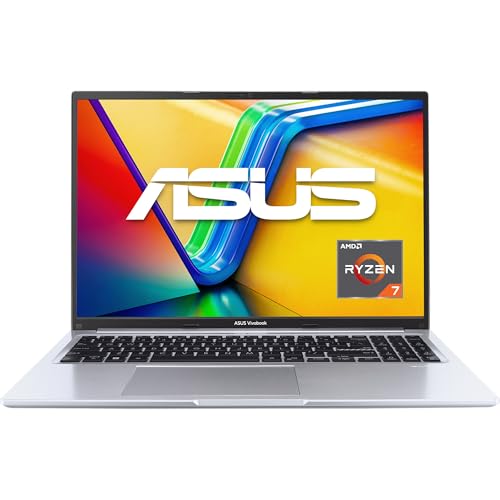 ASUS Vivobook 16 M1605YA Laptop | 16" WUXGA 16:10 IPS Display | AMD Ryzen 7 7730U | 16 GB RAM | 512 GB SSD | AMD Radeon | Windows 11 | QWERTZ Tastatur | Cool Silver von ASUS